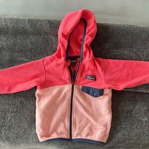 Patagonia Kids' Pink and Navy Fleece Jacket